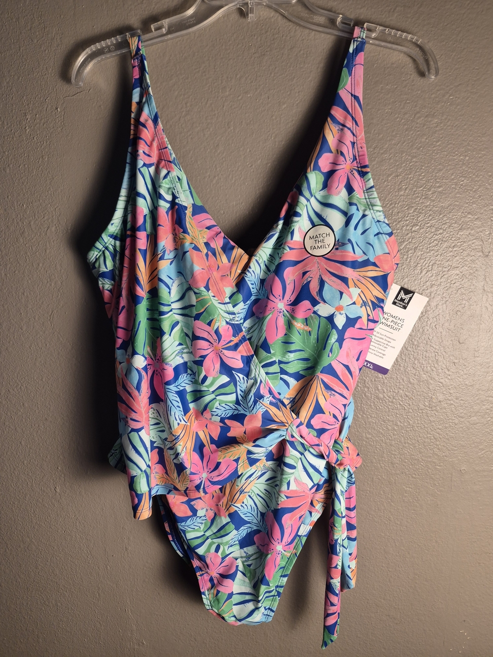 Womens Floral One-Piece Swimsuit - Multicolor